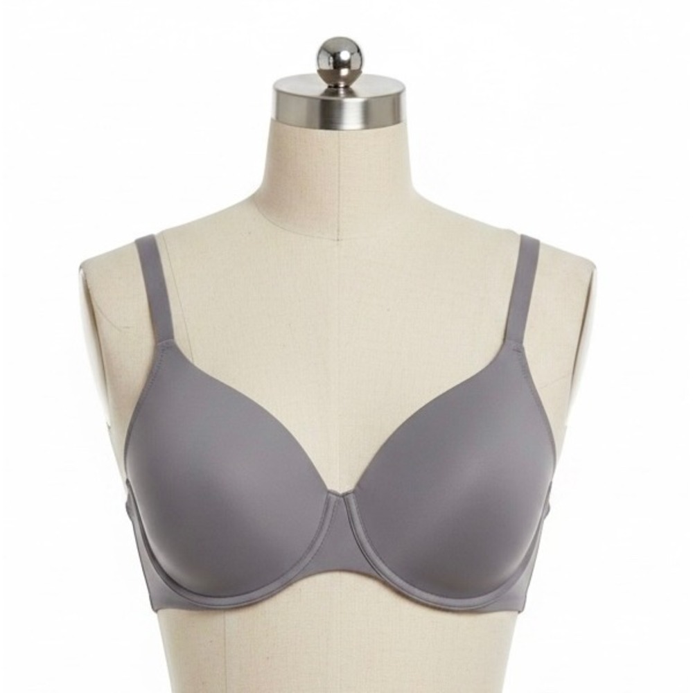 Leading Lady Underwire T-Shirt Bra Grey Plus Size 54F Style 5028